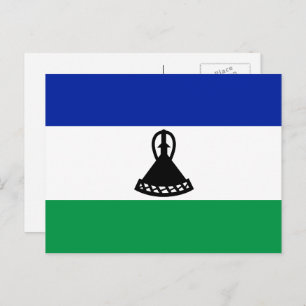 Carte Postale Drapeau Mosotho, Drapeau du Lesotho
