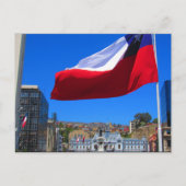 Carte Postale drapeau municipal de valparaíso (Devant)