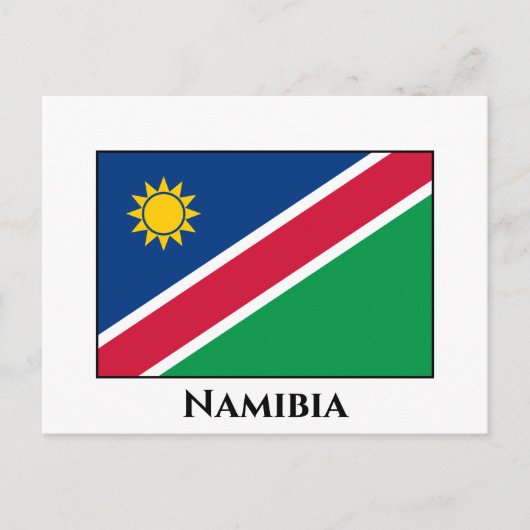 Carte Postale Drapeau namibien (Devant)