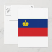 Carte Postale Drapeau national (Devant / Derrière)