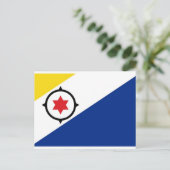Carte Postale Drapeau national de Bonaire (Debout devant)