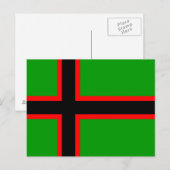 Carte Postale Drapeau national de Carélie (Devant / Derrière)