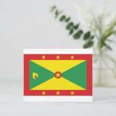 Carte Postale Drapeau national de la Grenade (Debout devant)
