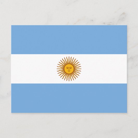 Carte Postale Drapeau national de l'Argentine (Devant)