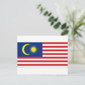 Carte Postale Drapeau national de Malaisie (Debout devant)