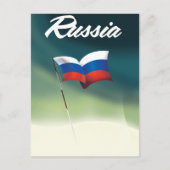 Carte Postale Drapeau national de Russie (Devant)