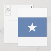Carte Postale Drapeau national de Somalie (Devant / Derrière)