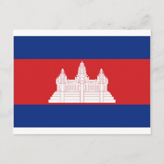 Carte Postale Drapeau national du Cambodge (Devant)