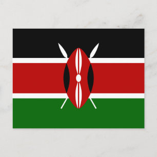Carte Postale Drapeau national du Kenya