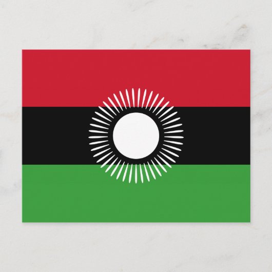 Carte Postale Drapeau national du Malawi (Devant)