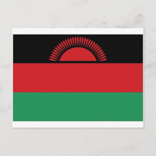Carte Postale Drapeau national du Malawi (Devant)