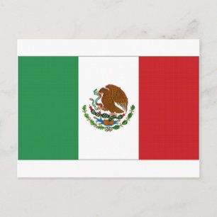 Carte Postale Drapeau national du Mexique