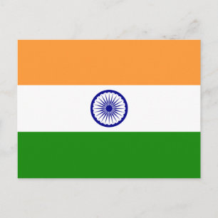 Carte Postale Drapeau national indien