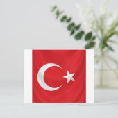 Carte Postale drapeau national turc (Debout devant)