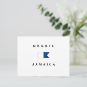 Carte Postale Drapeau Negril Jamaica Alpha Dive (Debout devant)