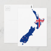 Carte Postale Drapeau néo-zélandais (Devant / Derrière)