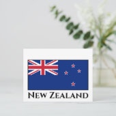 Carte Postale Drapeau néo-zélandais (Debout devant)