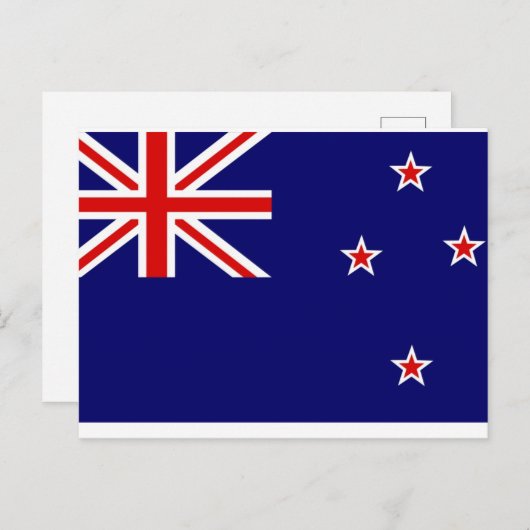 Carte Postale Drapeau néo-zélandais (Devant / Derrière)