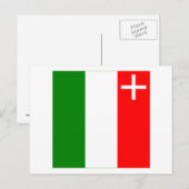 Carte Postale Drapeau Neuchatel (Devant / Derrière)