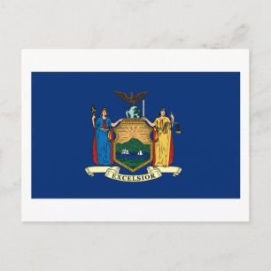 Carte postale Drapeau New York