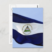 Carte Postale drapeau nicaraguayen (Devant / Derrière)