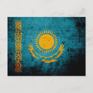 Carte Postale Drapeau noir du Kazakhstan