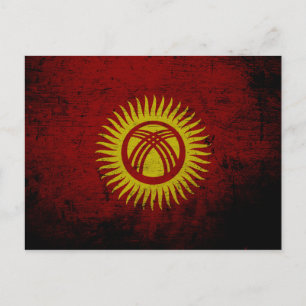 Carte Postale Drapeau noir du Kirghizistan