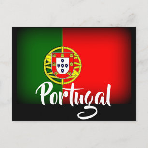 Carte Postale Drapeau noir du Portugal