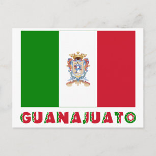 Carte Postale Drapeau non officiel de Guanajuato