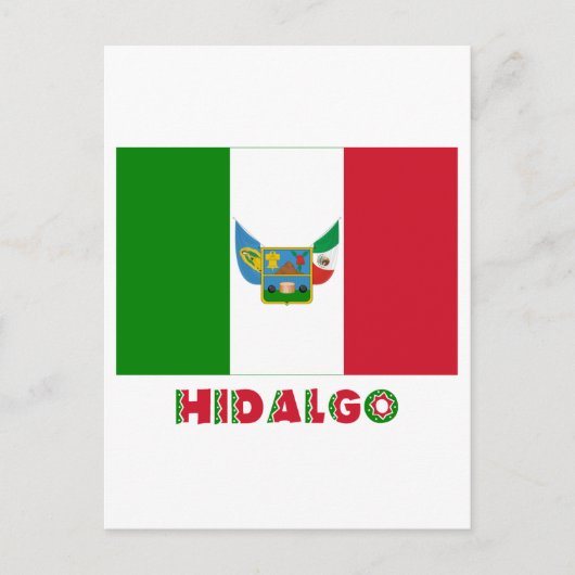 Carte Postale Drapeau non officiel de Hidalgo (Devant)