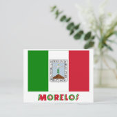 Carte Postale Drapeau non officiel de Morelos (Debout devant)