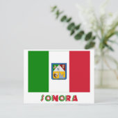 Carte Postale Drapeau non officiel de Sonora (Debout devant)