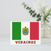 Carte Postale Drapeau non officiel de Veracruz (Debout devant)