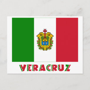 Carte Postale Drapeau non officiel de Veracruz