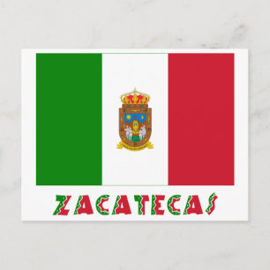 Carte Postale Drapeau non officiel de Zacatecas