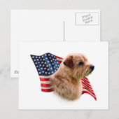 Carte Postale Drapeau Norfolk Terrier (Devant / Derrière)