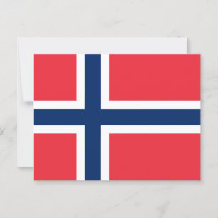 Carte Postale Drapeau norvégien