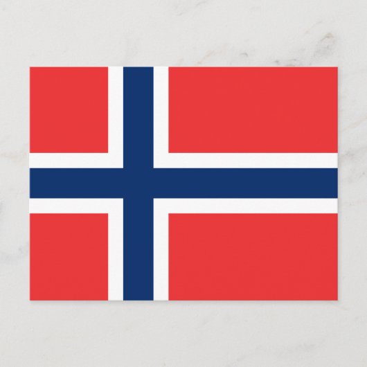 Carte Postale Drapeau norvégien (Devant)