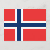 Carte postale drapeau norvégien (Devant)