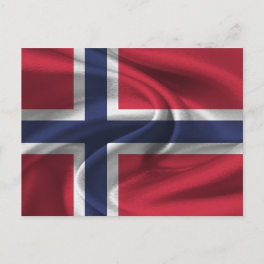 Carte Postale Drapeau norvégien (Devant)