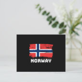 Carte Postale Drapeau norvégien (Debout devant)