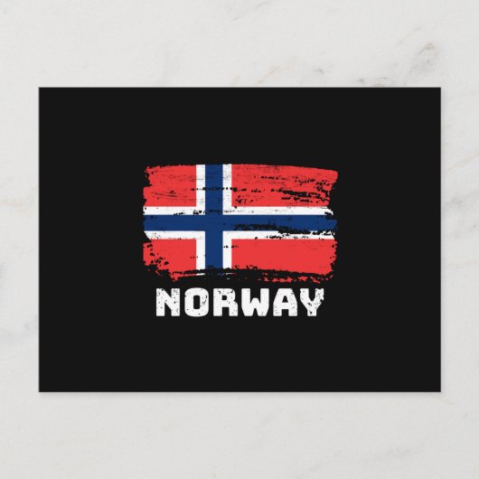 Carte Postale Drapeau norvégien (Devant)