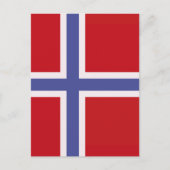 Carte Postale Drapeau norvégien (Devant)
