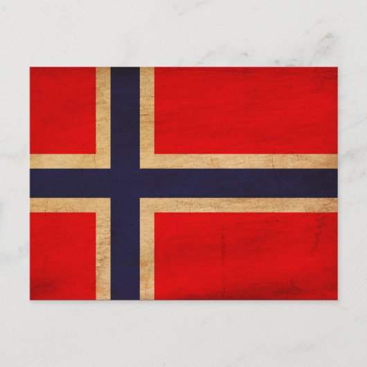 Carte Postale Drapeau norvégien (Devant)