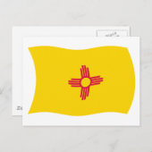 Carte postale Drapeau Nouveau Mexique (Devant / Derrière)