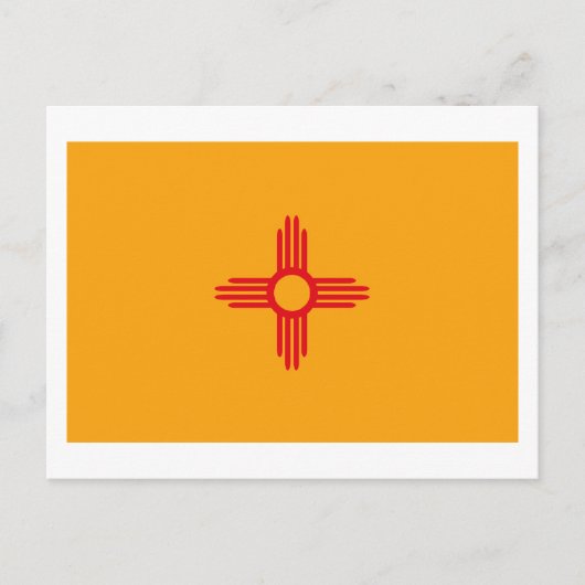 Carte postale Drapeau Nouveau Mexique (Devant)