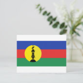 Carte Postale Drapeau Nouvelle-Calédonie - Drapeau de la Nouvell (Debout devant)