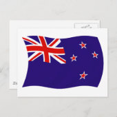 Carte postale Drapeau Nouvelle-Zélande (Devant / Derrière)
