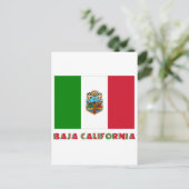Carte Postale Drapeau officieux de la Basse Californie (Debout devant)