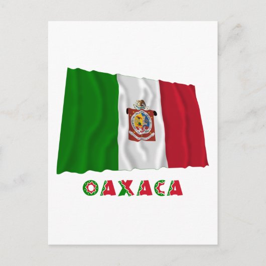 Carte Postale Drapeau officieux de Oaxaca (Devant)